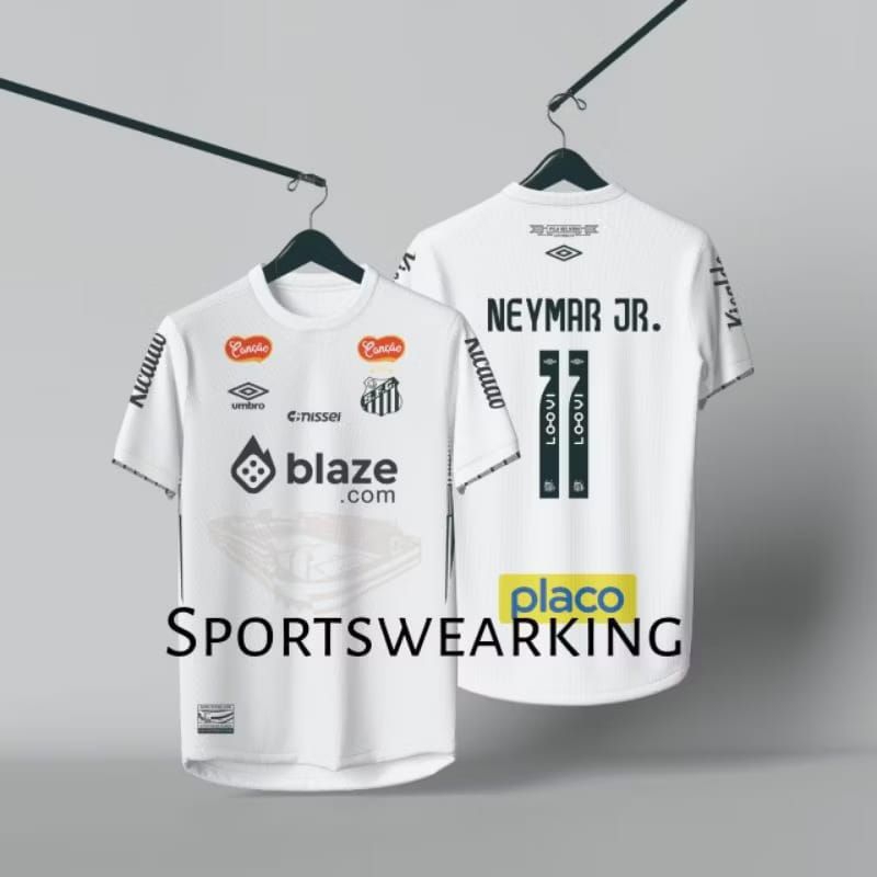 Jersey Santos FC home 2024 2025 Neymar jr FUllprinting