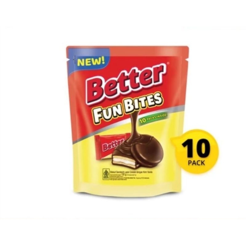 

Better fun bites pouch 100 gr isi 10 @ 10 gr