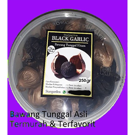 

TUNGGAL Black Garlic 250gr Bawang Putih Lanang Hitam Ukuran Sedang - 1 S