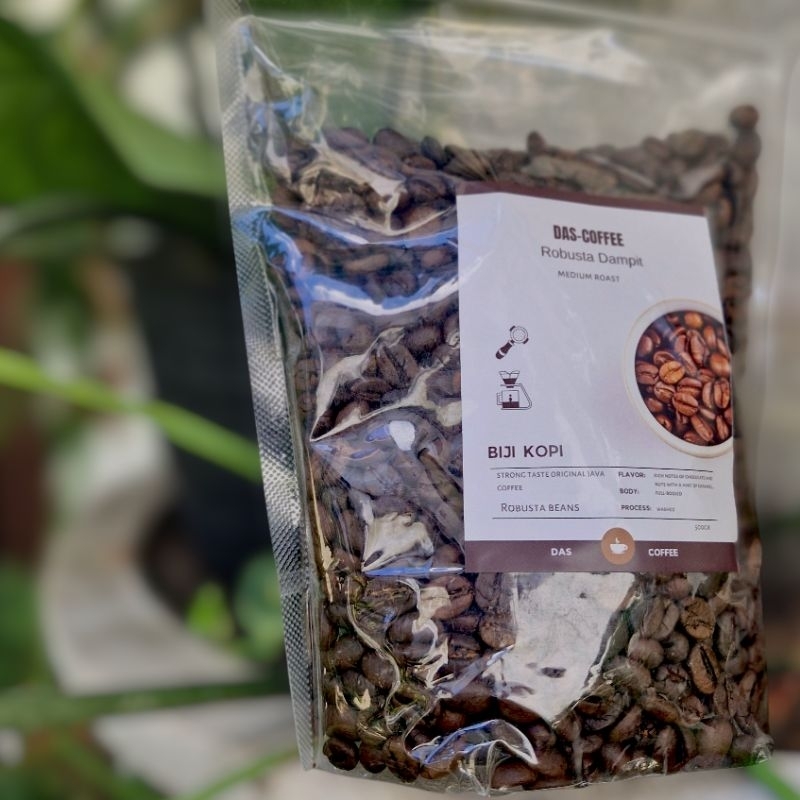 

DasCoffee, biji Kopi Robusta Dampit Grade A 500gr