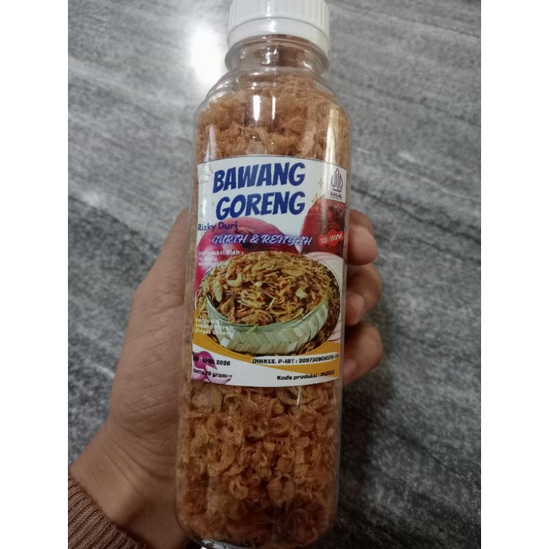 

Bawang Merah Goreng Renyah Duri 100 gr