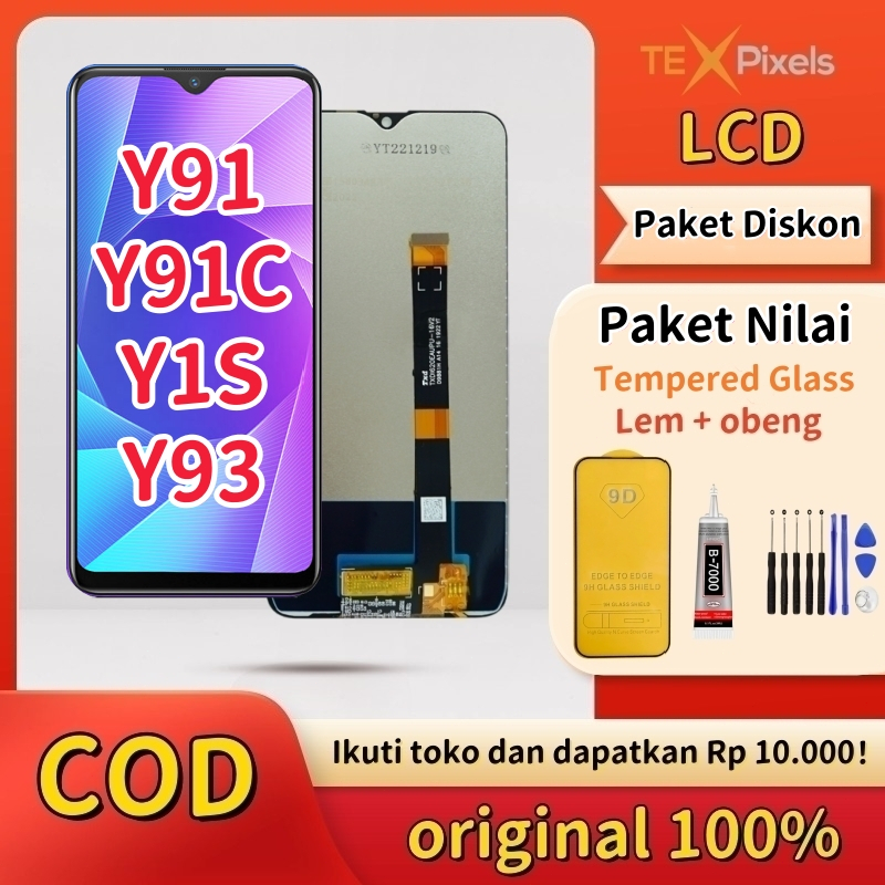 【ORIGINAL】LCD hp VIVO Y91 / Y91c / Y1S / Y93 / Y95 /Y90/Y91i/Y93s Original 100%  full set