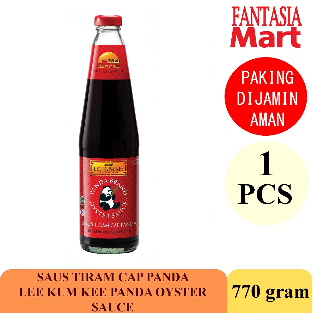 

LEE KUM KEE SAOS TIRAM CAP PANDA OYSTER SAUCE 770 GRAM FUN CORNER DENGAN PAKING AMAN