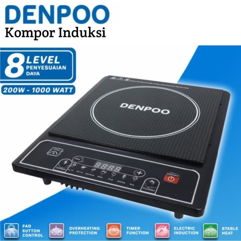 kompor induksi DENPOO 200-1000W kompor listrik induksi 200-1000watt