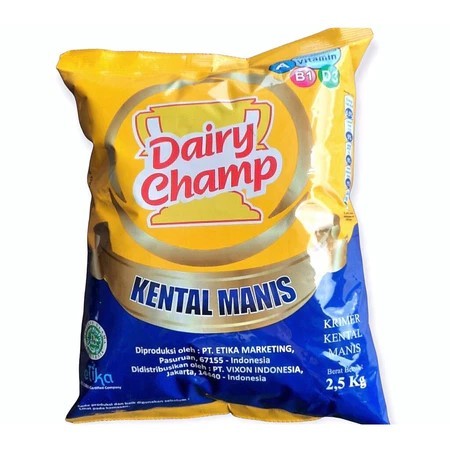 

Dairy Champ 2,5 kg Krimer Kental Manis HALAL