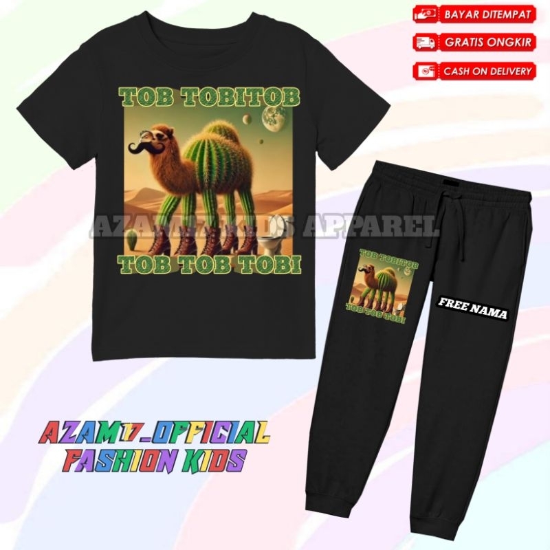 Setelan Kaos Jogger Anak Anomali Tob Tobitob Tobi Tob Free Nama / Setelan Kaos Celana Jogger Anak An