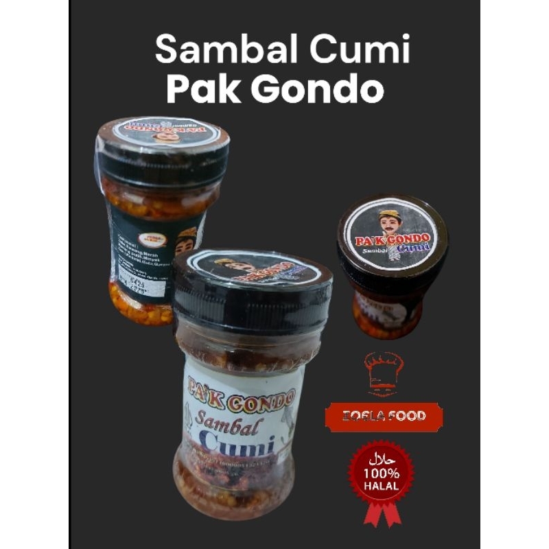 

Sambal cumi 150gr Pak GONDO