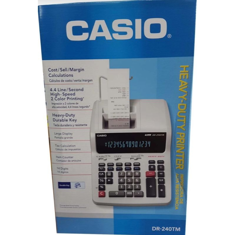 

CASIO DR 240 Kalkulator Kasir - Calculator Printing