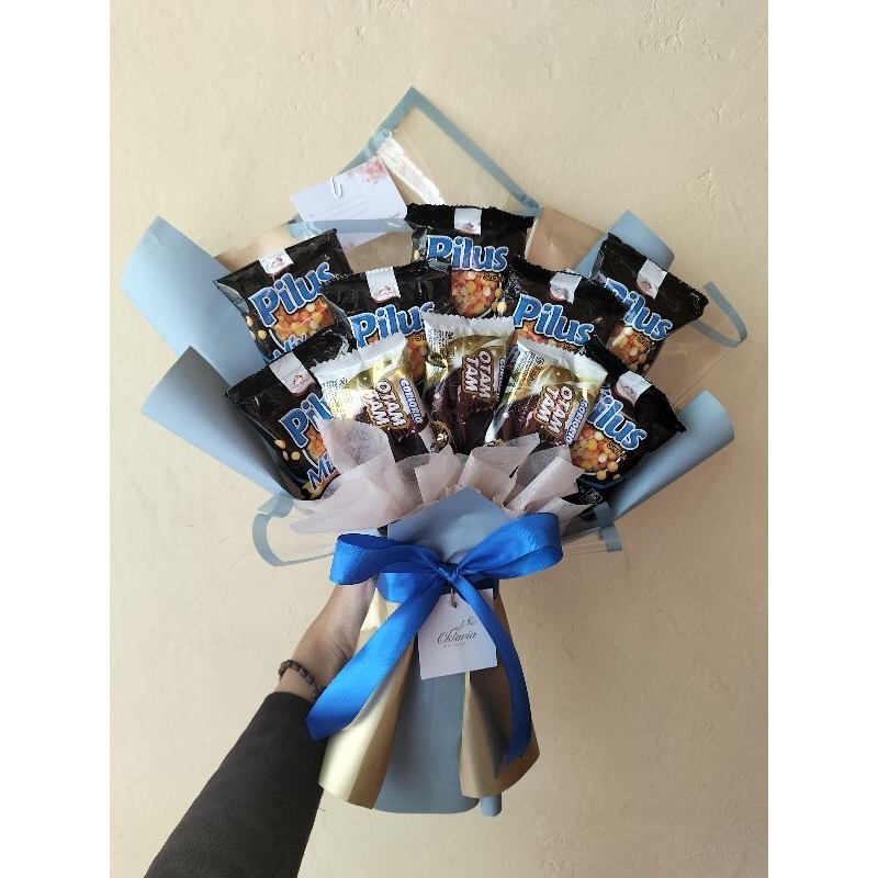 

SNACK BOUQUET | BUKET JAJAN | MEDIUM SIZE | Cocok Untuk Kado Wisuda, Sempro, dll