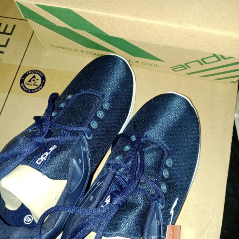 ANDO ~ Malcom sepatu sneakers pria wanita navy