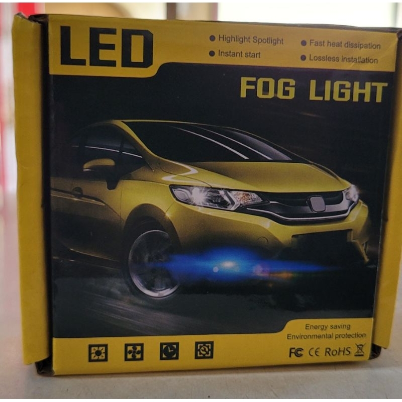 Lampu Foglamp LED Warna Kuning 2pcs H11