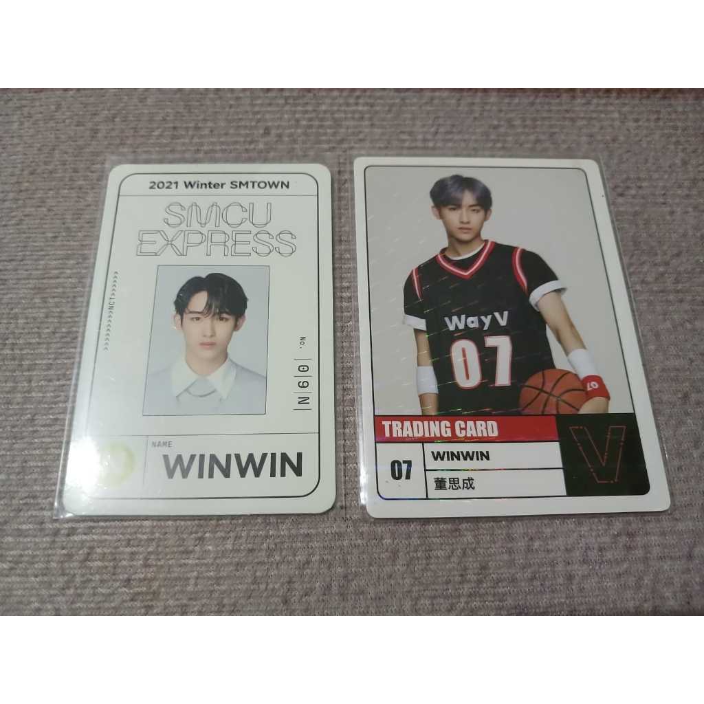Photocard Winwin NCT SMCU Passcard Night time &  Winwin WayV Trading Card Season Greetings 2020 SG20