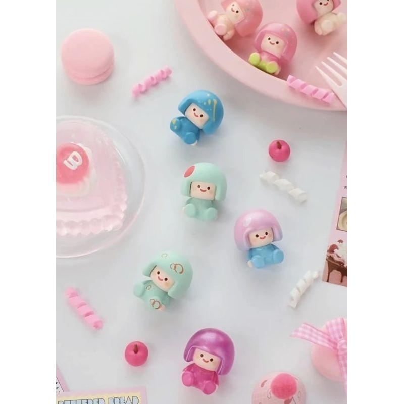 Meg Mini Chocolate Bandul Paku Ulir Original Selected Blind Box Figure Popbean BB Kacang