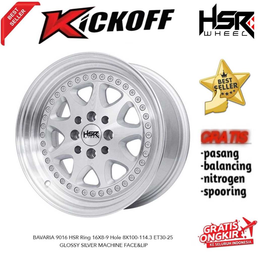 Velg Celong R16 Untuk Mobil Toyota Avanza Merk HSR Wheel Tipe Bavaria