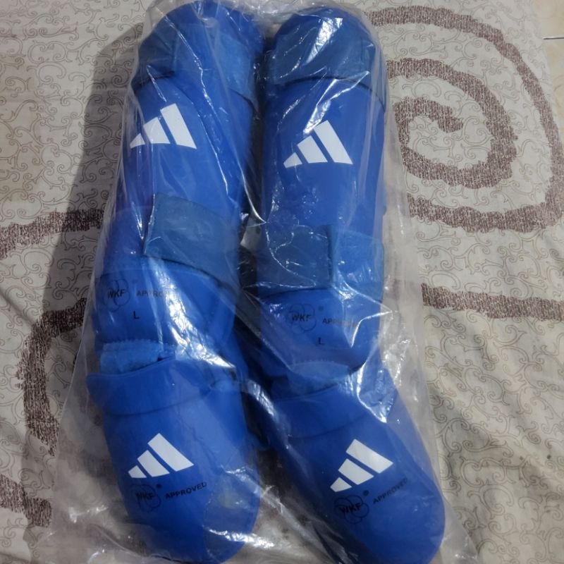 Original Adidas Foot Protector (Shin and Removable Step Guard) WKF Size L