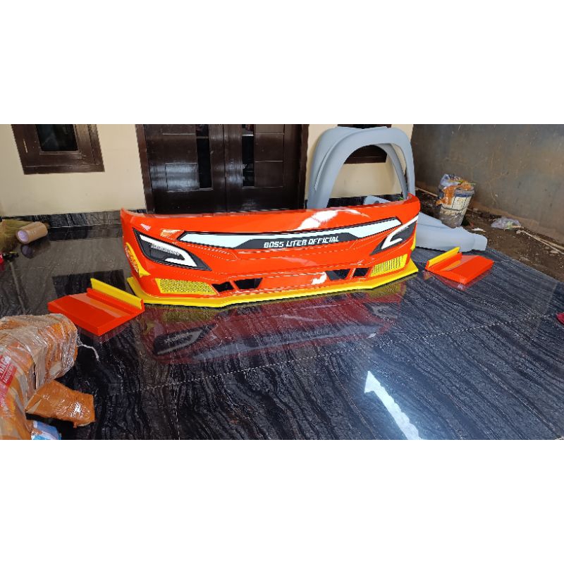 Bemper truk canter elf giga dyna dutro ragasa foglamp patriot sudah cat bisa reques warna