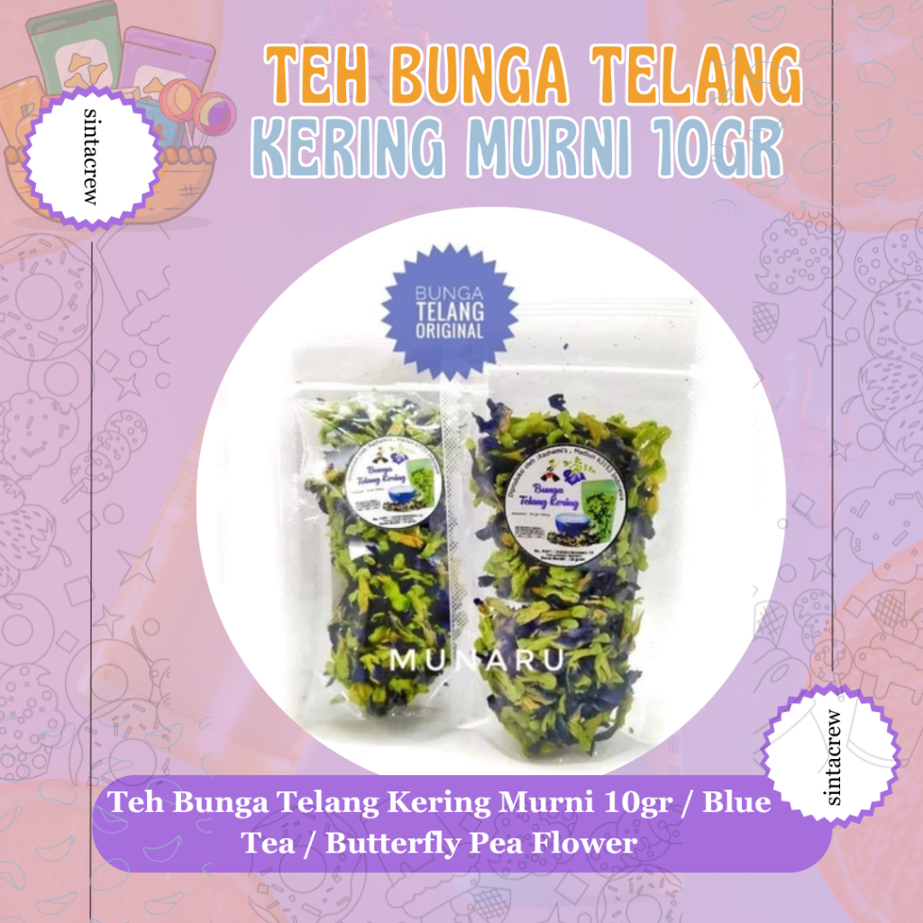

Teh Bunga Telang Kering Murni 10gr / Blue Tea / Butterfly Pea Flower