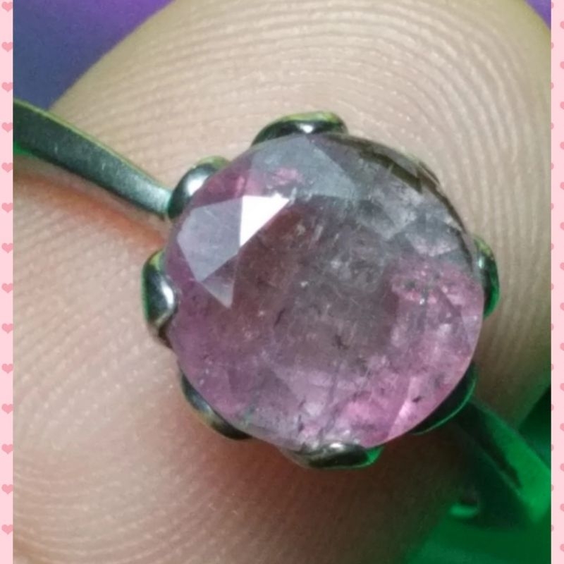 batu natural tourmaline iket perak