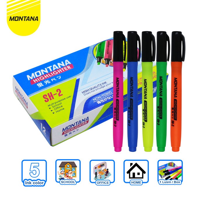 

Highlighter Montana (SH-2) - ISI 12 PCS