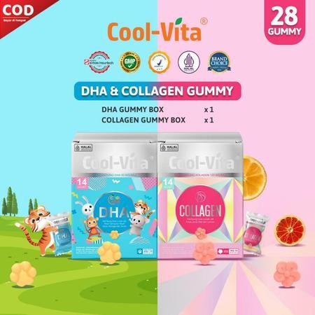 Coolvita Gummy Sehat Penuh Manfaat Collagen Gummy DHA Gummy Permen Jelly Vitamin Cool Vita