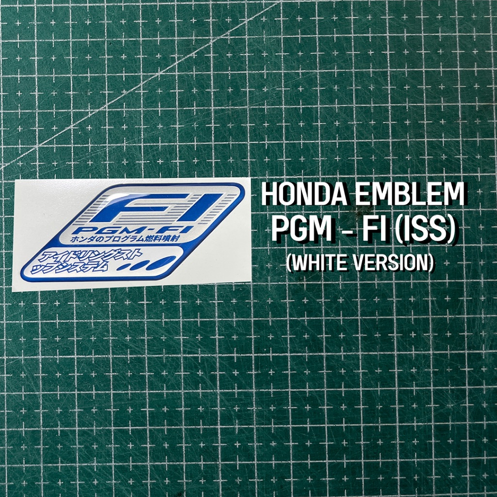 Sticker Detail/Sticker Detail/Sticker timbul/Sticker Resin/Sticker Honda PGM FI ISS/Sticker PGM FI I