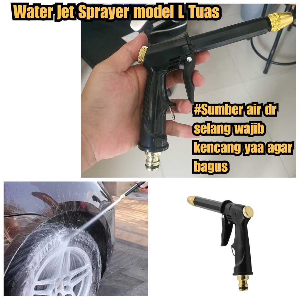 Sambungan selang alat cuci motor mobil tuas semprotan selang alat cuci ujung nozzle selang air spray