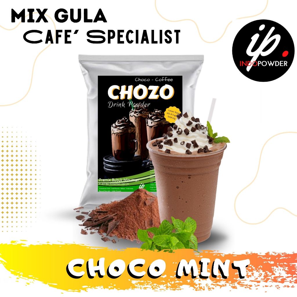 

IP Kendal - Bubuk Minuman Rasa CHOCO MINT 1Kg Untuk Cafe, Resto & Usaha Minuman