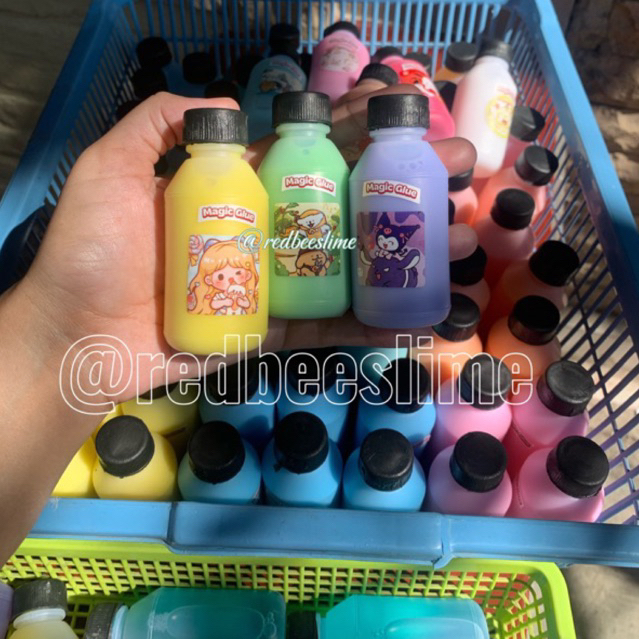 Lem 50ml MAGIC GLUE lem magic glue 50cc lem white glue clear slime bening slime
