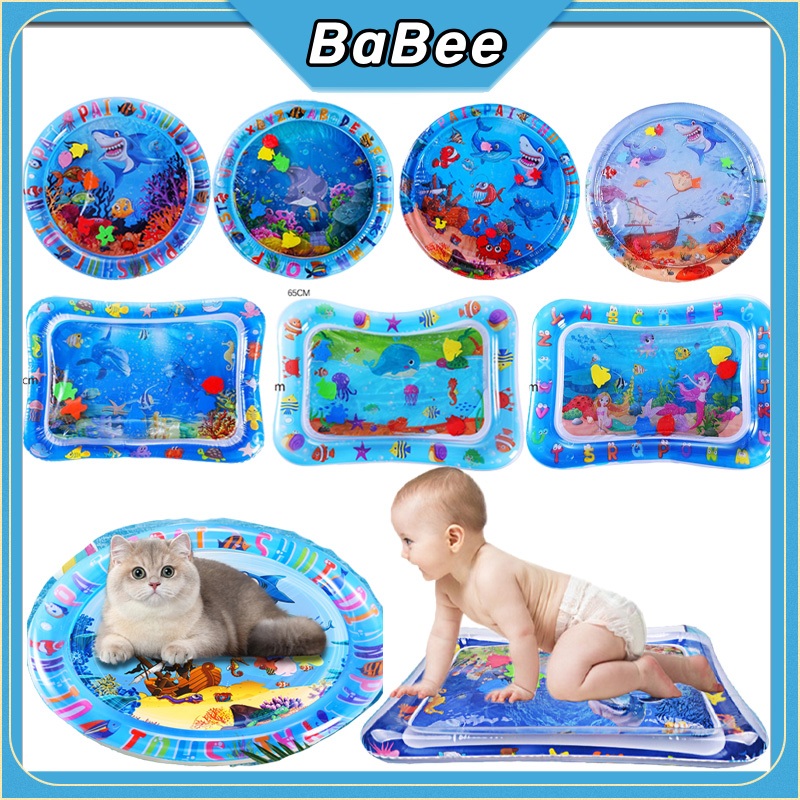 Babee Toy Water Playmat Baby Matras Air Bayi Playmat Mainan Edukasi Bayi Inflatable Play Mat