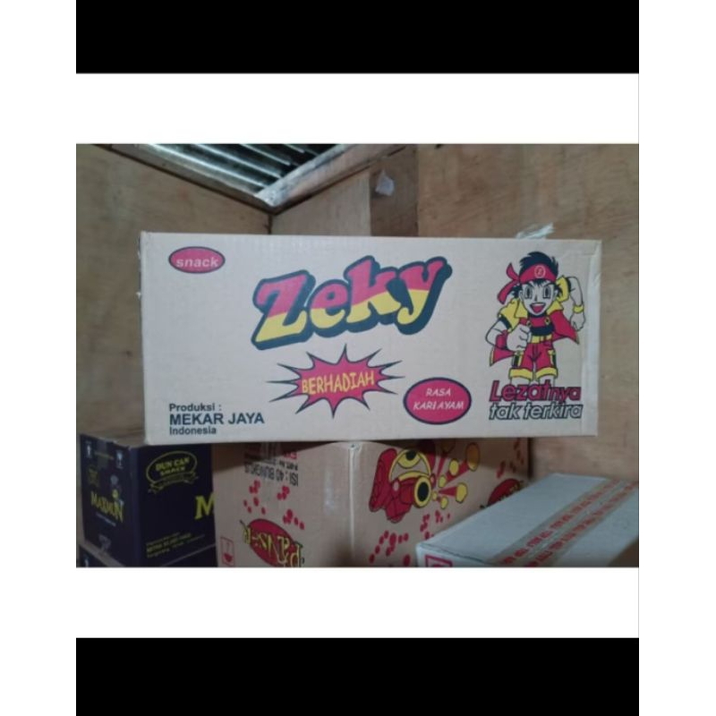 

snack berhadiah zeky 1dus (isi 40pcs)