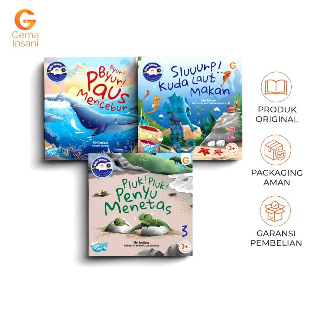 Buku Senter Seri Hewan Laut Buku Anak Gema Insani
