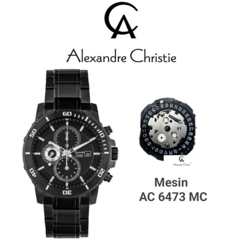 Mesin Jam Tangan Alexandre Christie Type AC 6473 MC