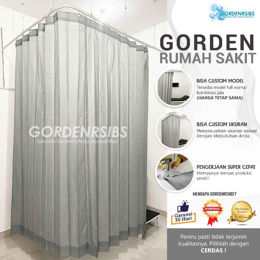 GUDANG GORDEN - JENDELA GORDEN RUMAH SAKIT - PVC PLASTIK