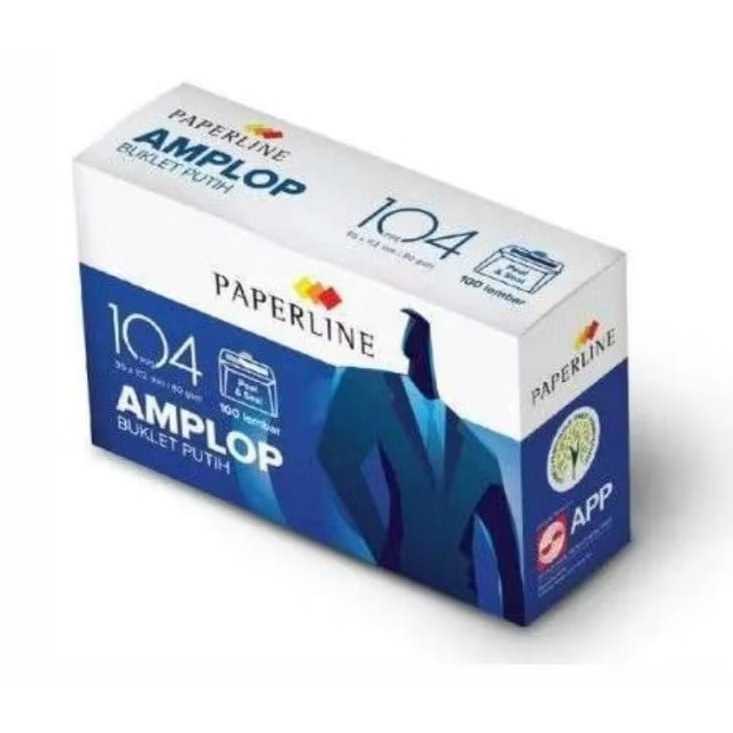 

ENVELOPE | AMPLOP PAPERLINE T/P 104 POLOS (1 PAK) / Amplop Paperline 104