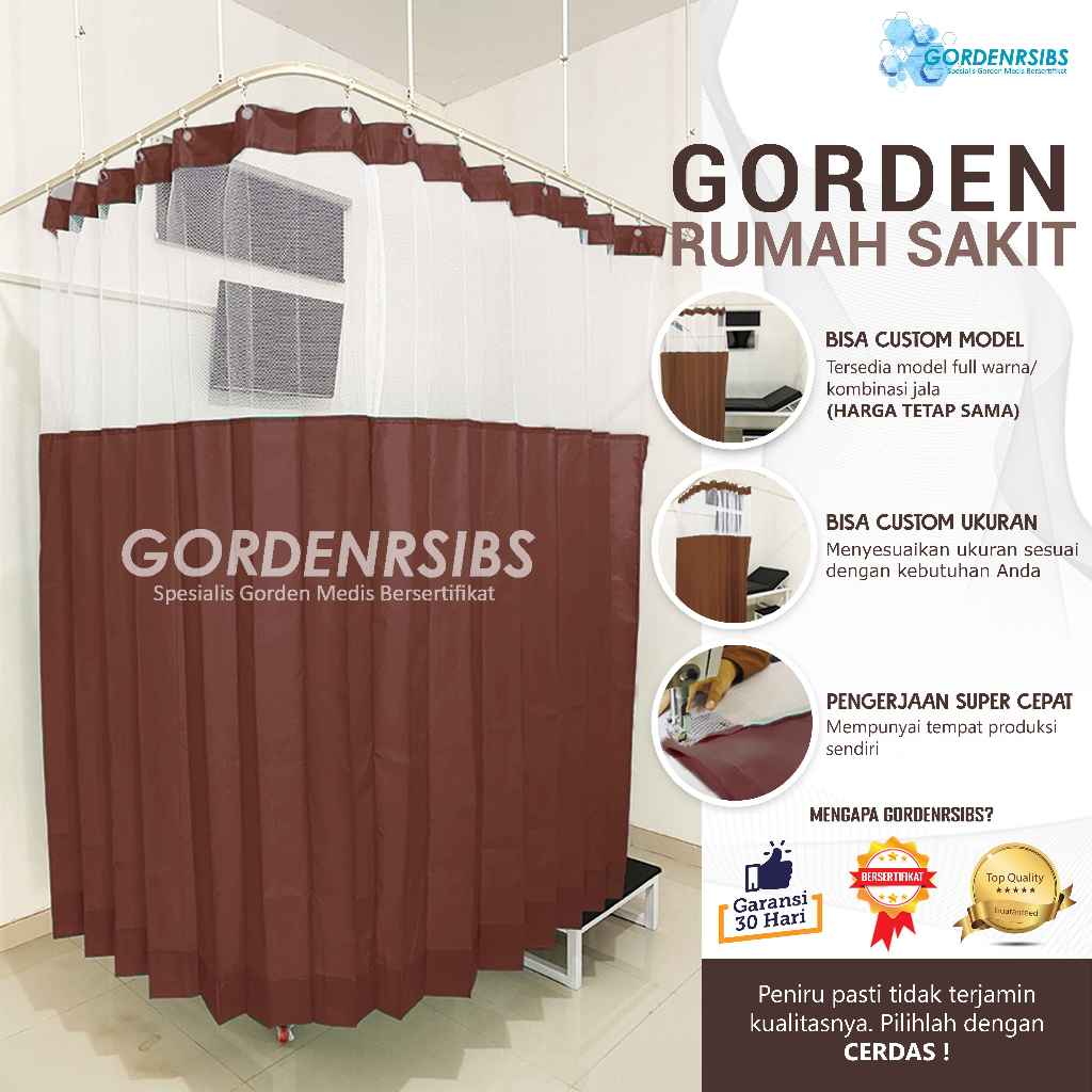 MODEL GORDEN RUMAH SAKIT-DESAIN TIRAI TUMAH-KAIN WATER RESISTANT