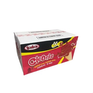

[Perdus isi 4 box] - Bonibon Cleonie Wafer Cone Krim Coklat Susu - BPOM-HALAL
