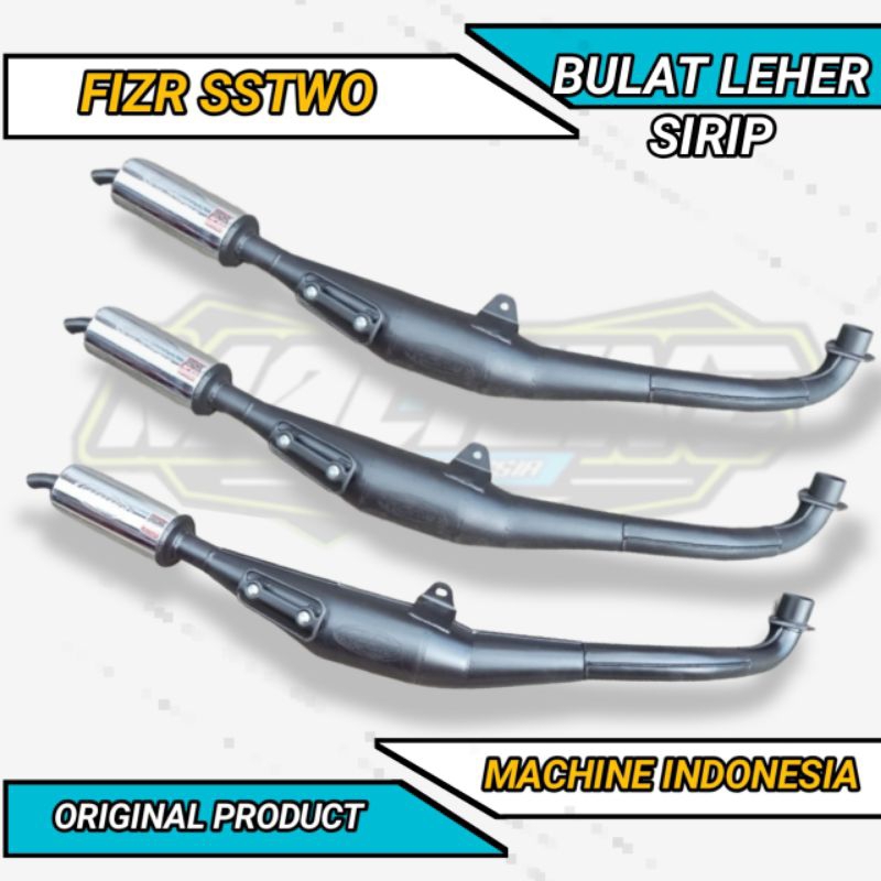 KNALPOT STANDAR RACING FIZR FIZ R BULET LEHER SIRIP MREPET HARIAN PORTING ORIGINAL APRO INDONESIA BU