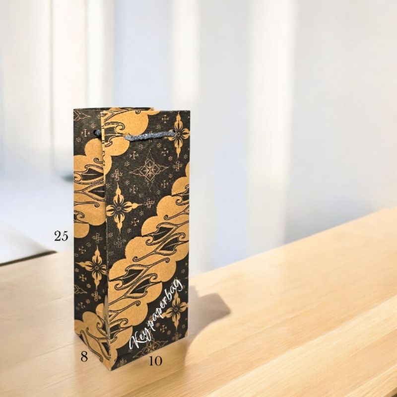 

Paper Bag Botol Motif Uk 10x8x25
