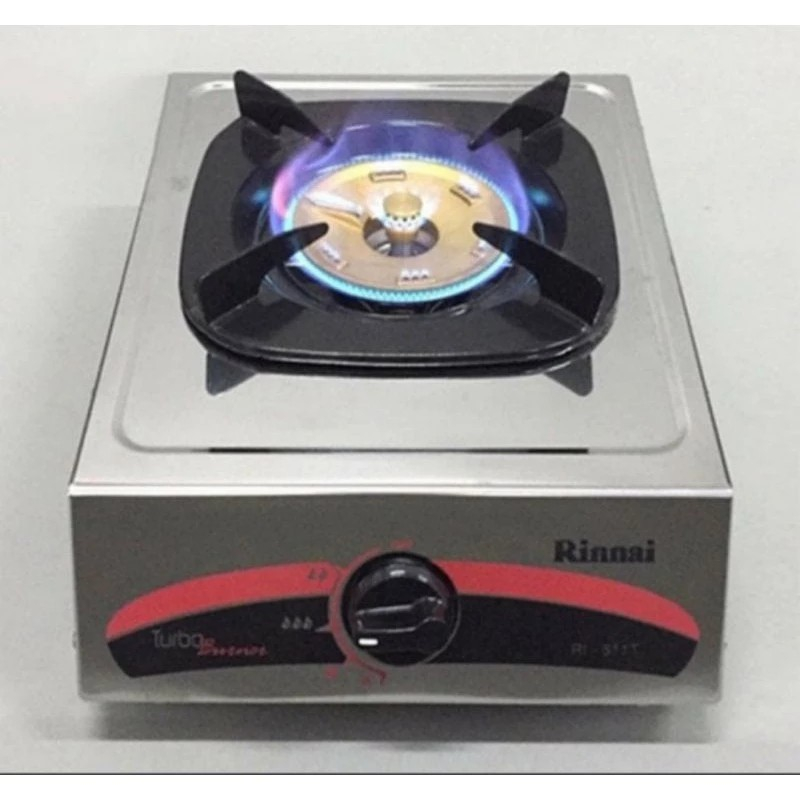 KOMPOR GAS RINNAI RI-511T (TURBO) kompor gas 1 tungku kompor gas api turbo kompor anti karat kompor