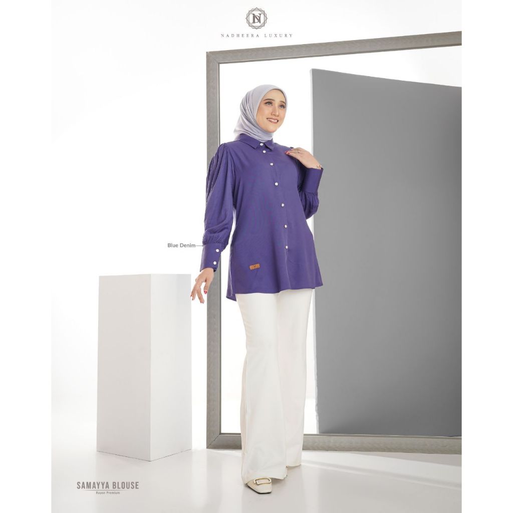 BLOUSE ATASAN NADHEERA 2025 SAMAYYA BLOUSE NADHEERA LUXURY ATASAN TERBARU 2025
