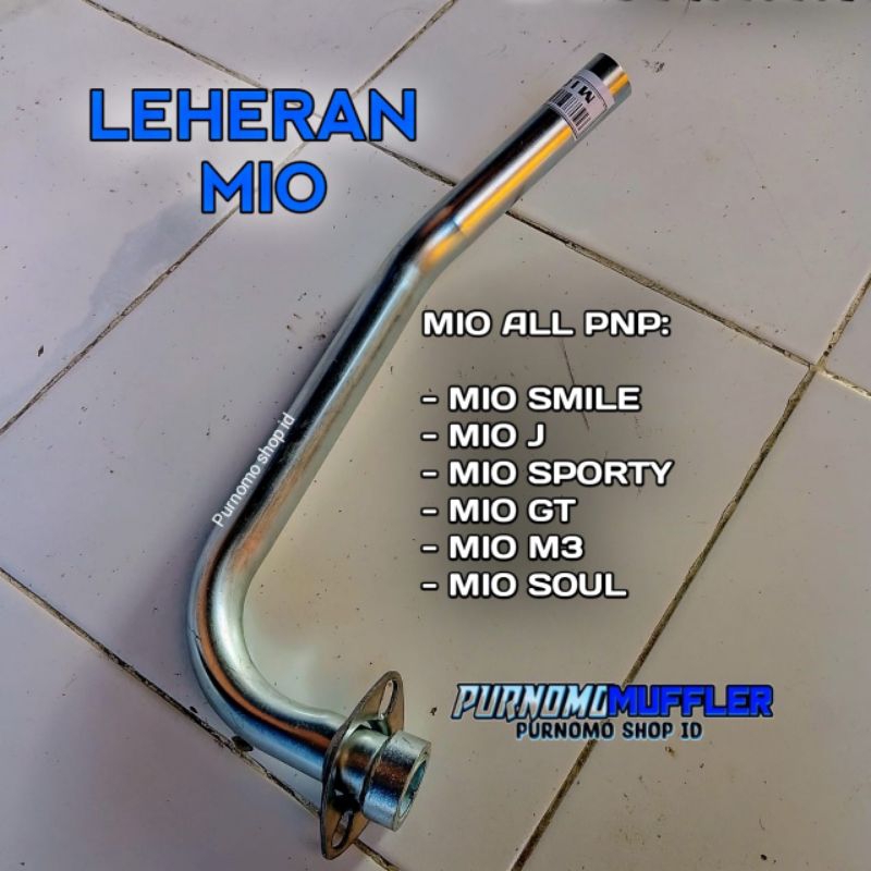 Leheran Sambungan Knalpot Inlet 26mm Rata Motor Mio J, Mio Smile, Mio M3, Mio Gear, Mio Soul