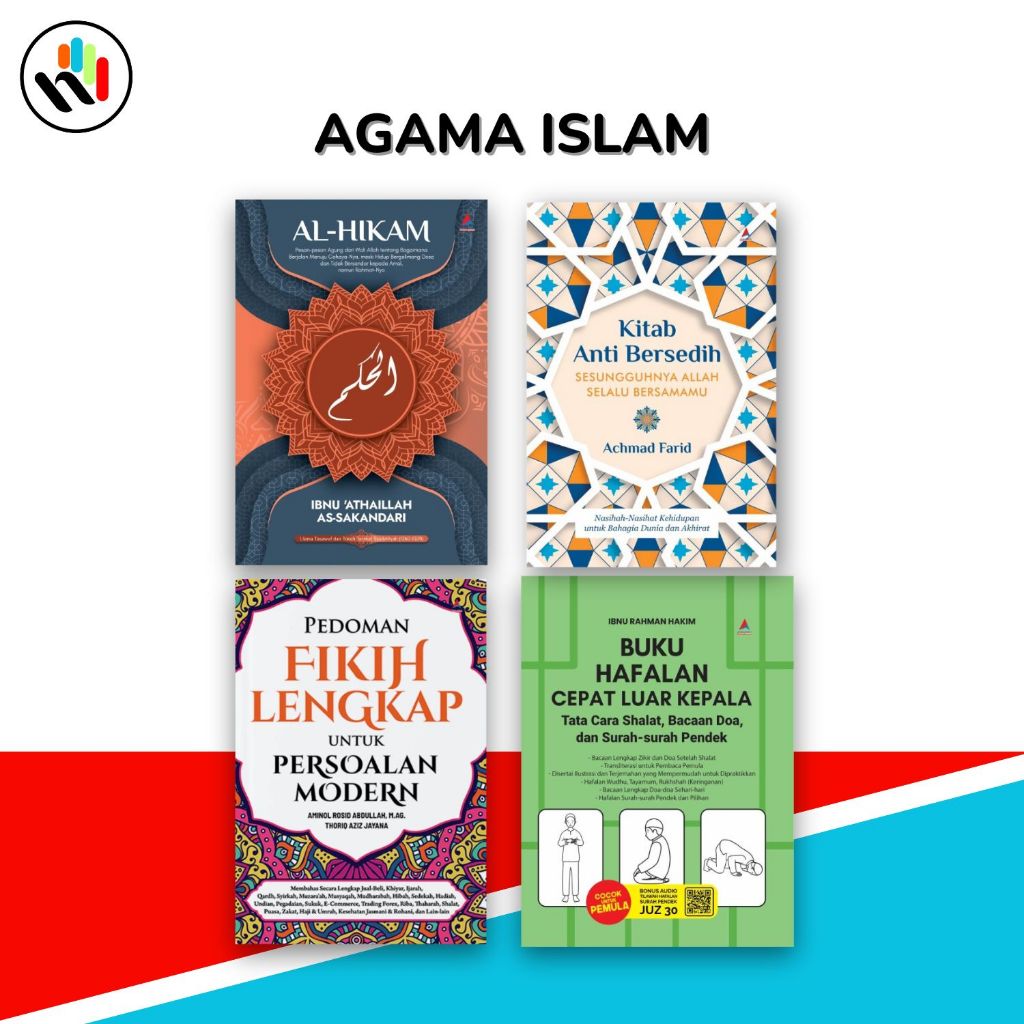 Buku Agama Islam : Tata Cara Shalat, Bacaan Doa, dan Surah-surah Pendek,Pedoman Fikih,Kitab Anti Ber