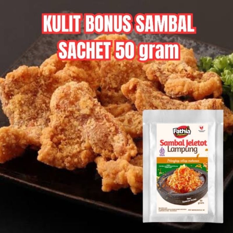 

Fathia Foods - Kulit Ayam Crispy Bonus 1 Pcs Sambal Sachet