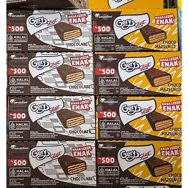

Gery Salut Wafer Renceng Coklat isi 24 pcs #kemasan baru
