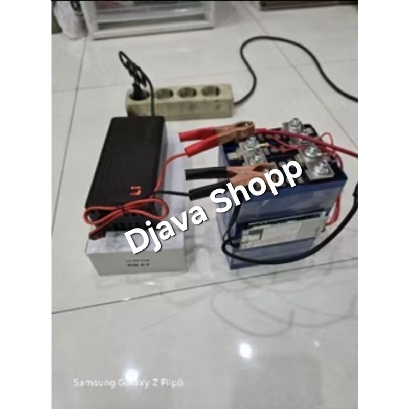 Baterai Lifepo4 12V 30Ah + Charger otomatis