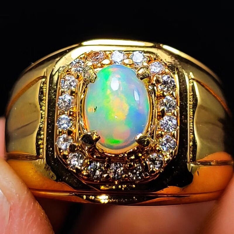 Batu Cincin Permata Kalimaya Crystal Asli Siap Pakai