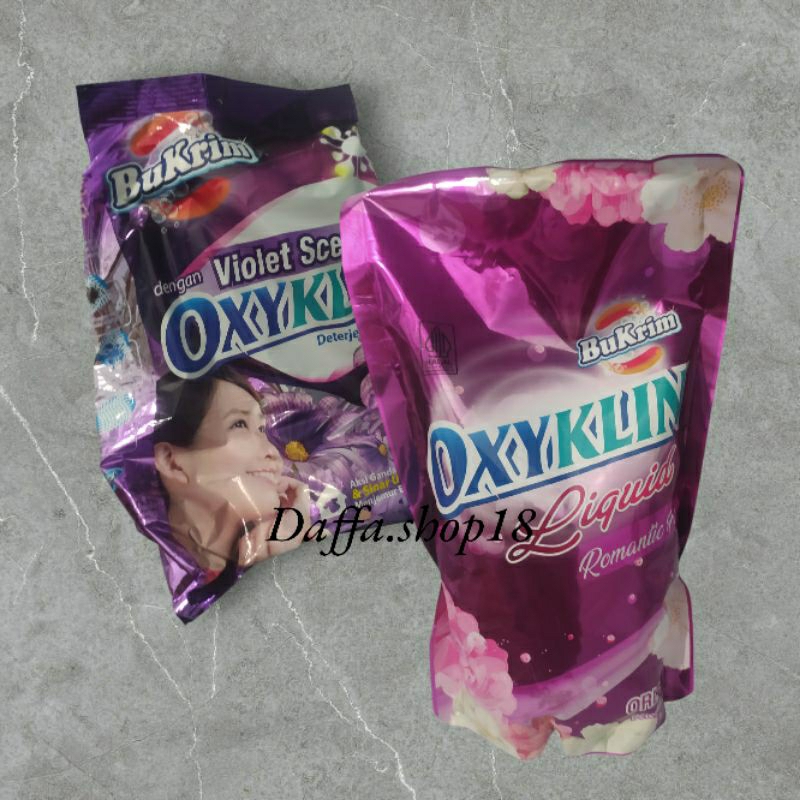 Paling murahhhh  Bukrim Oxyklin Detergen Bubuk dan Cair 800gr
