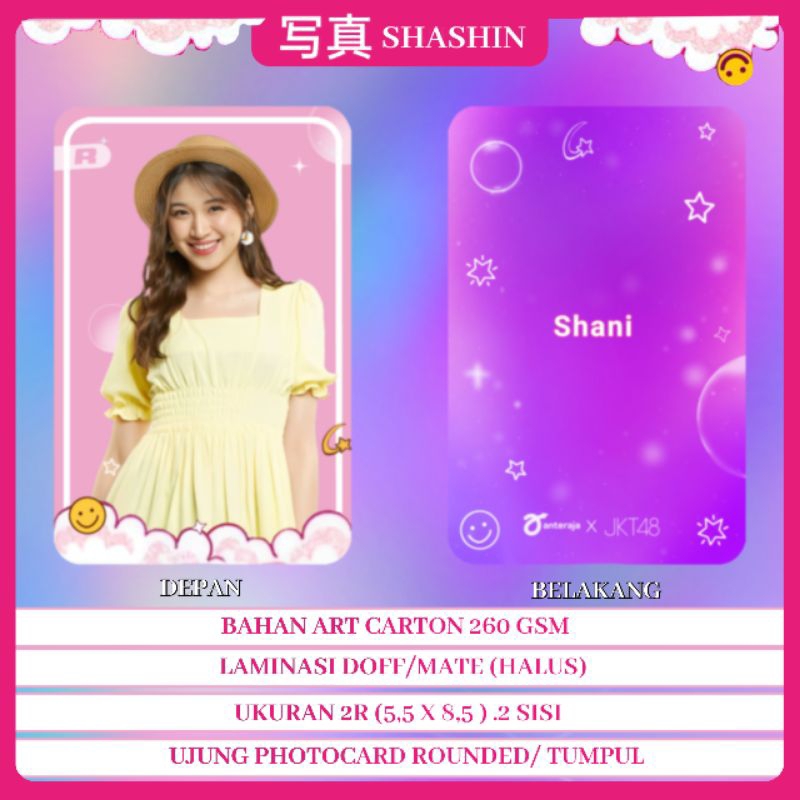 PHOTOCARD JKT48 FANDMADE ANTER AJA