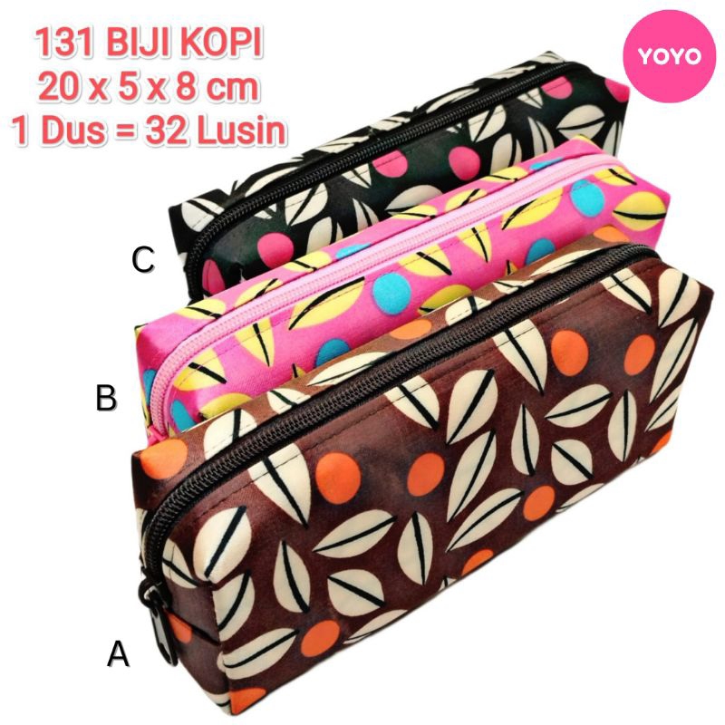 

YOYO Tempat Pensil Karakter BIJI KOPI 131 Lucu Zipper Resleting