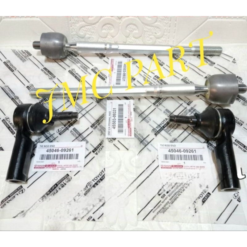 RACK END LONG TIE ROD + 1-SET TIE ROD END TOYOTA INNOVA INOVA 2004 2005 2006 2007 2008 2009 2010 201
